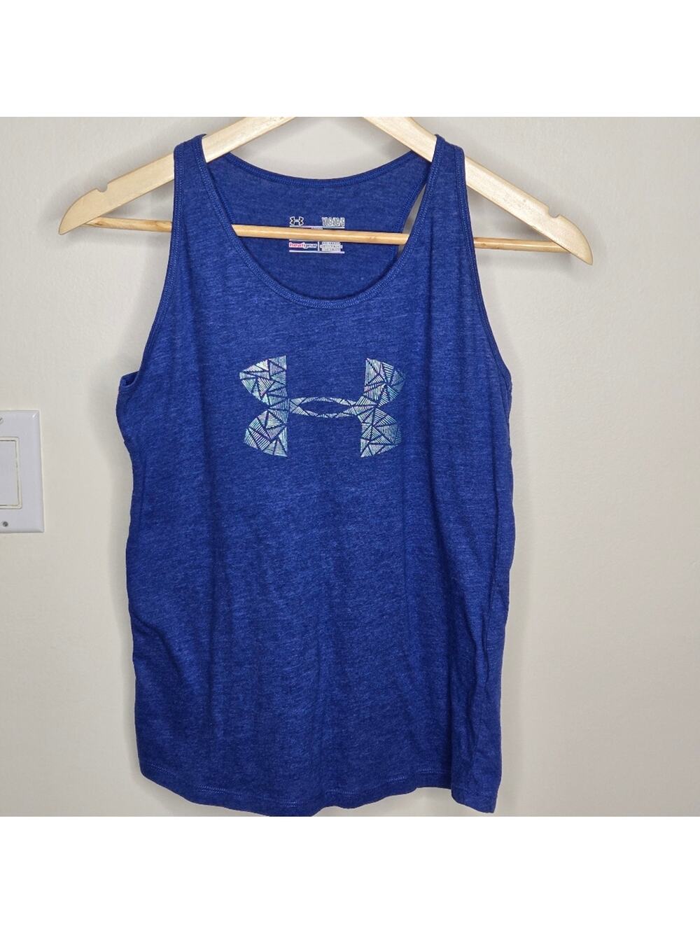 UNDER ARMOUR Blue Racerback Tank Top Size Youth Large